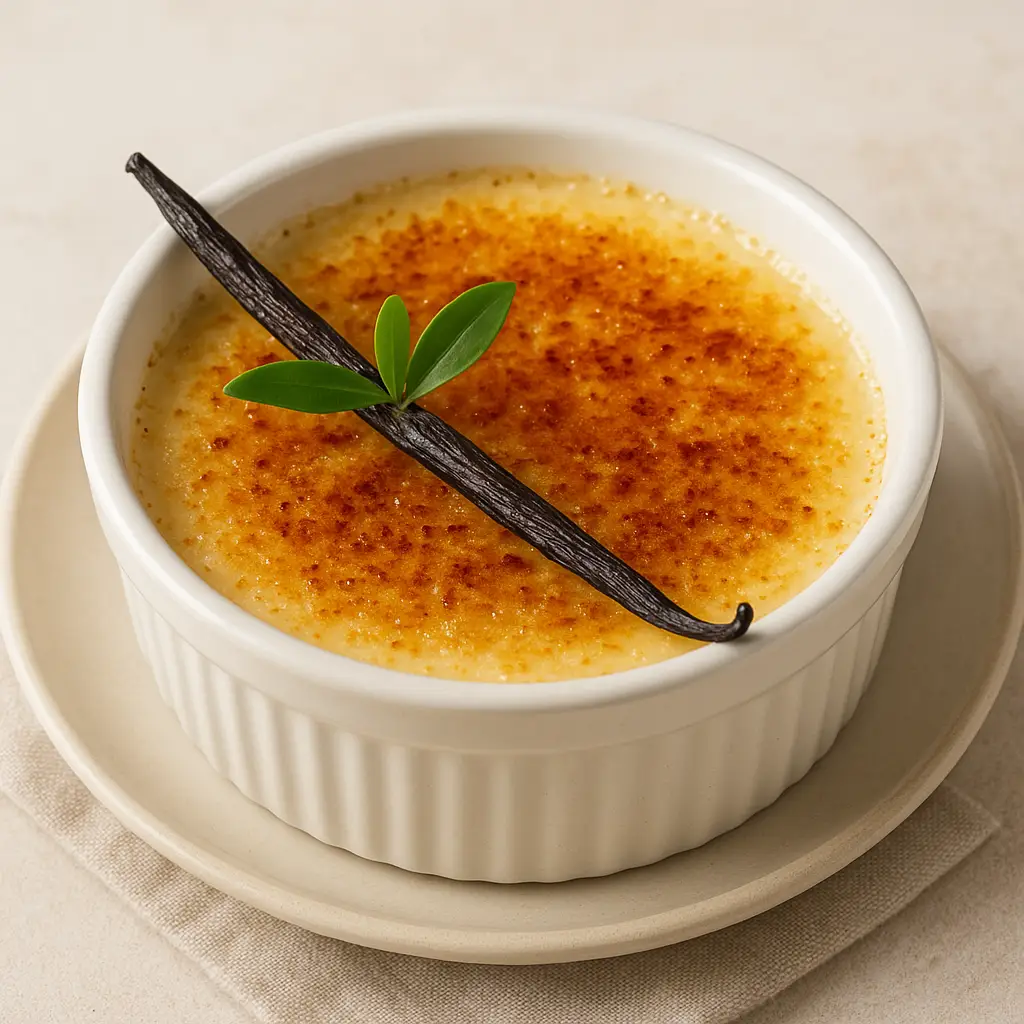 Crème brûlée à la vanille de Madagascar : recette facile et gourmande vanilla creme brulee